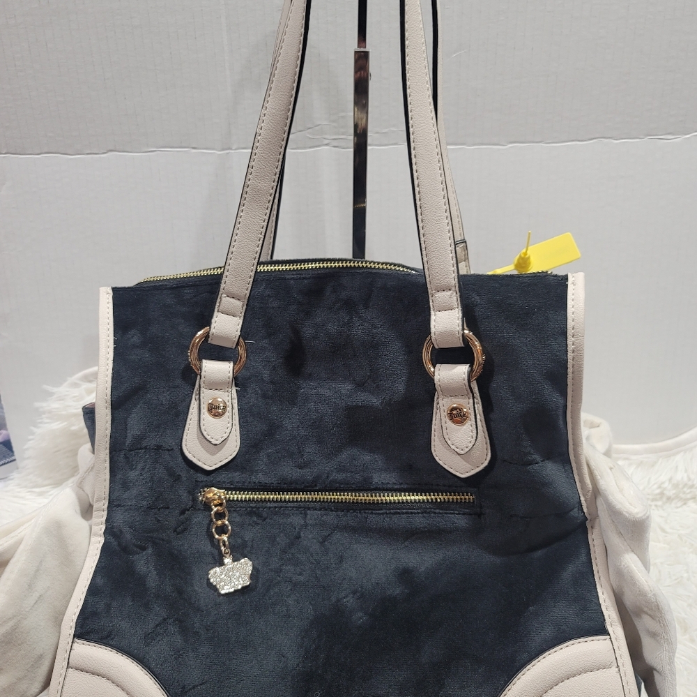 Juicy Couture Dreamy Juicy Tote Liquorice/Crystal Crown New Exclusive - Picture 2 of 12